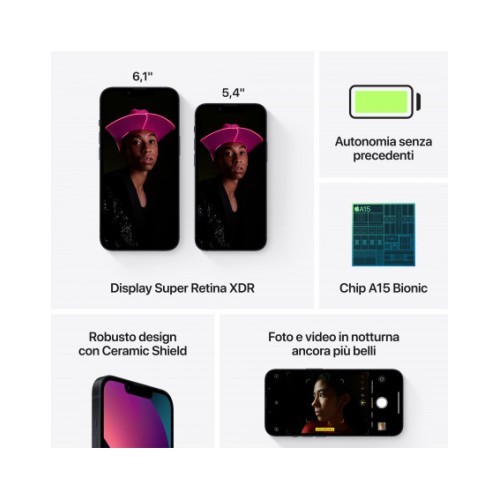 iPhone 13 128GB Mezzanotte